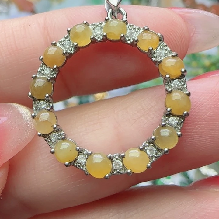 翡翠未镶嵌颈饰天然A货56