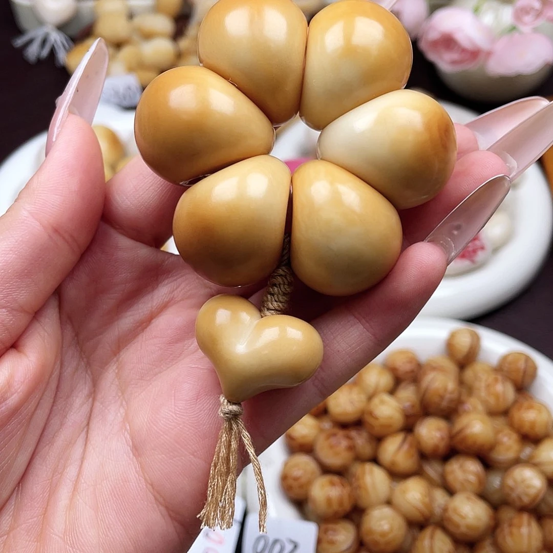 吊坠白玉菩提一串蒜瓣成品