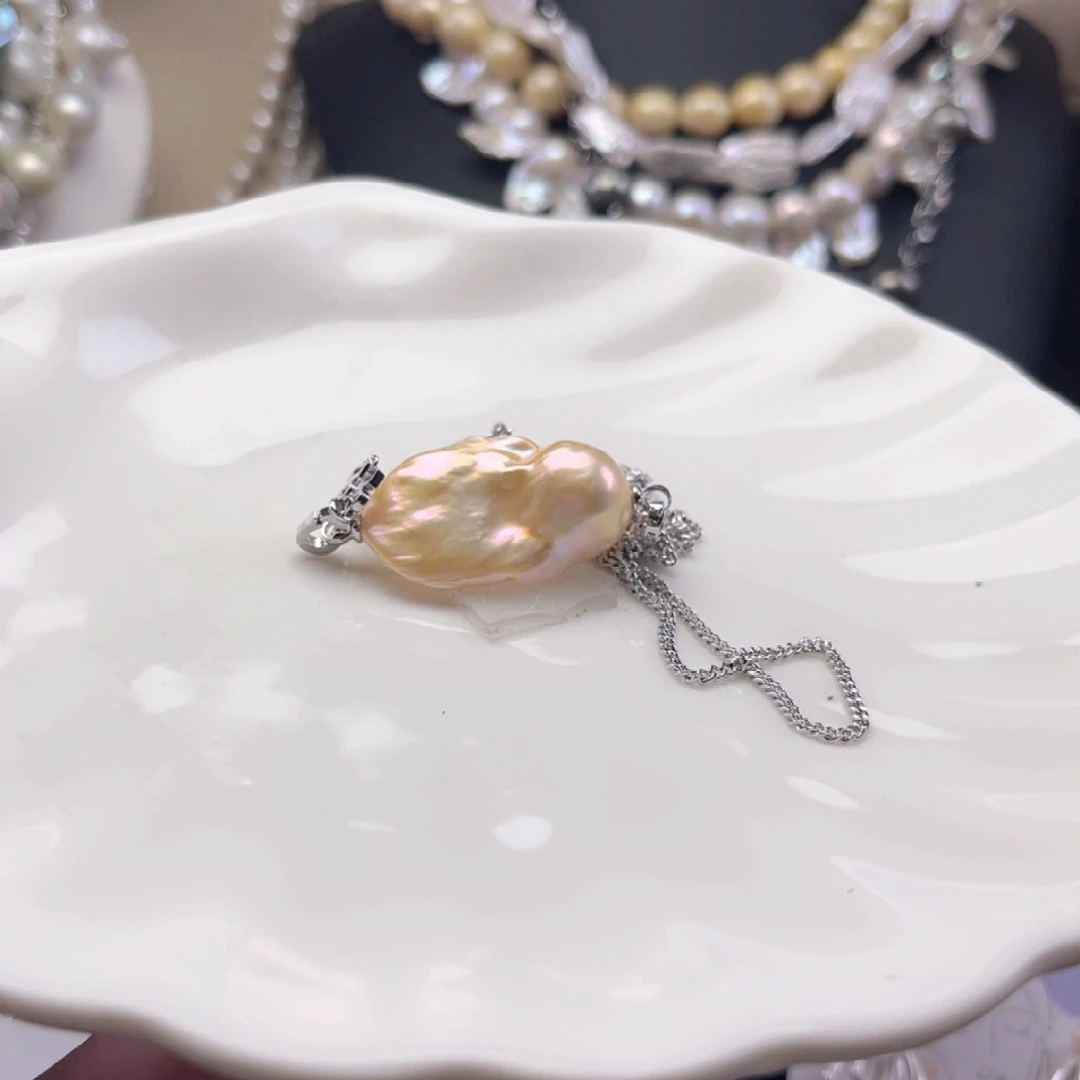 未镶嵌项链淡水珍珠【纯恬】