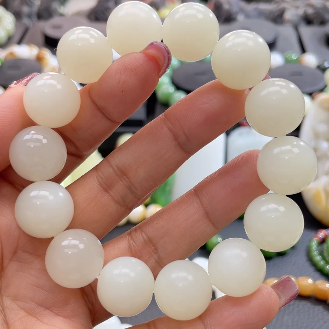 和田玉手串未镶嵌