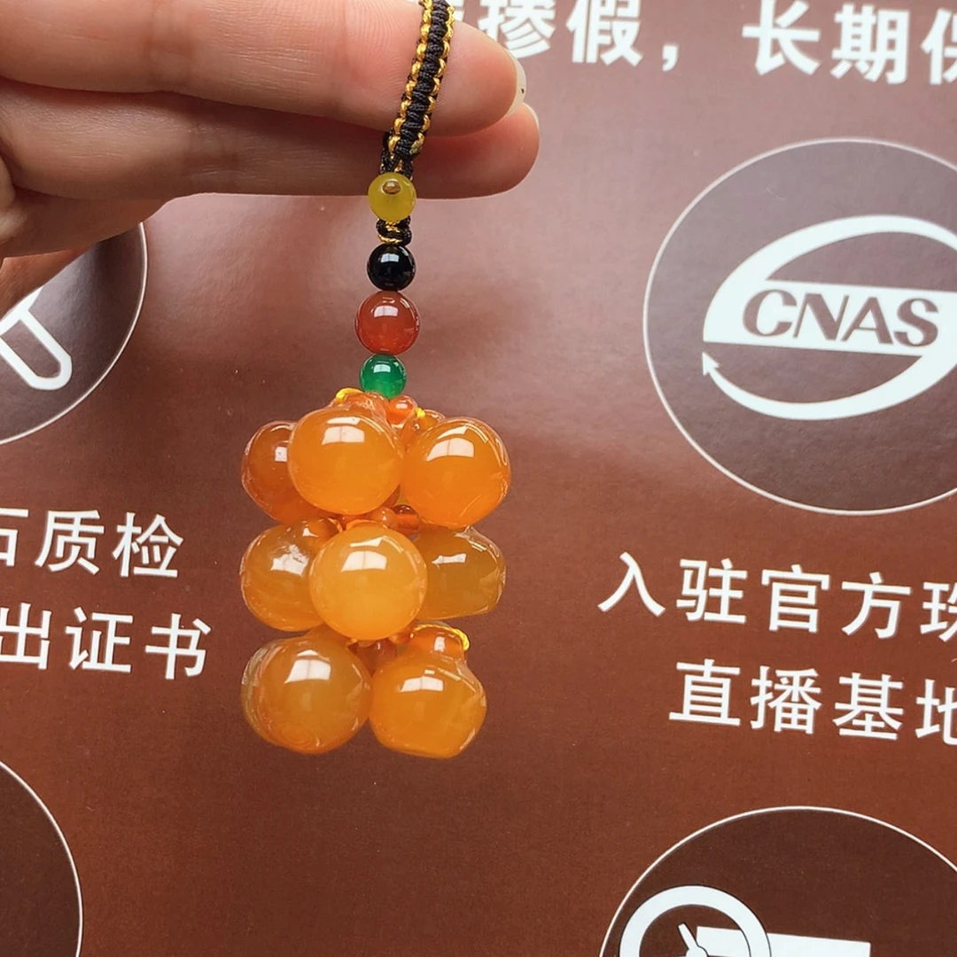 【闪购商品】玛瑙/玉髓车挂未镶嵌钥匙扣