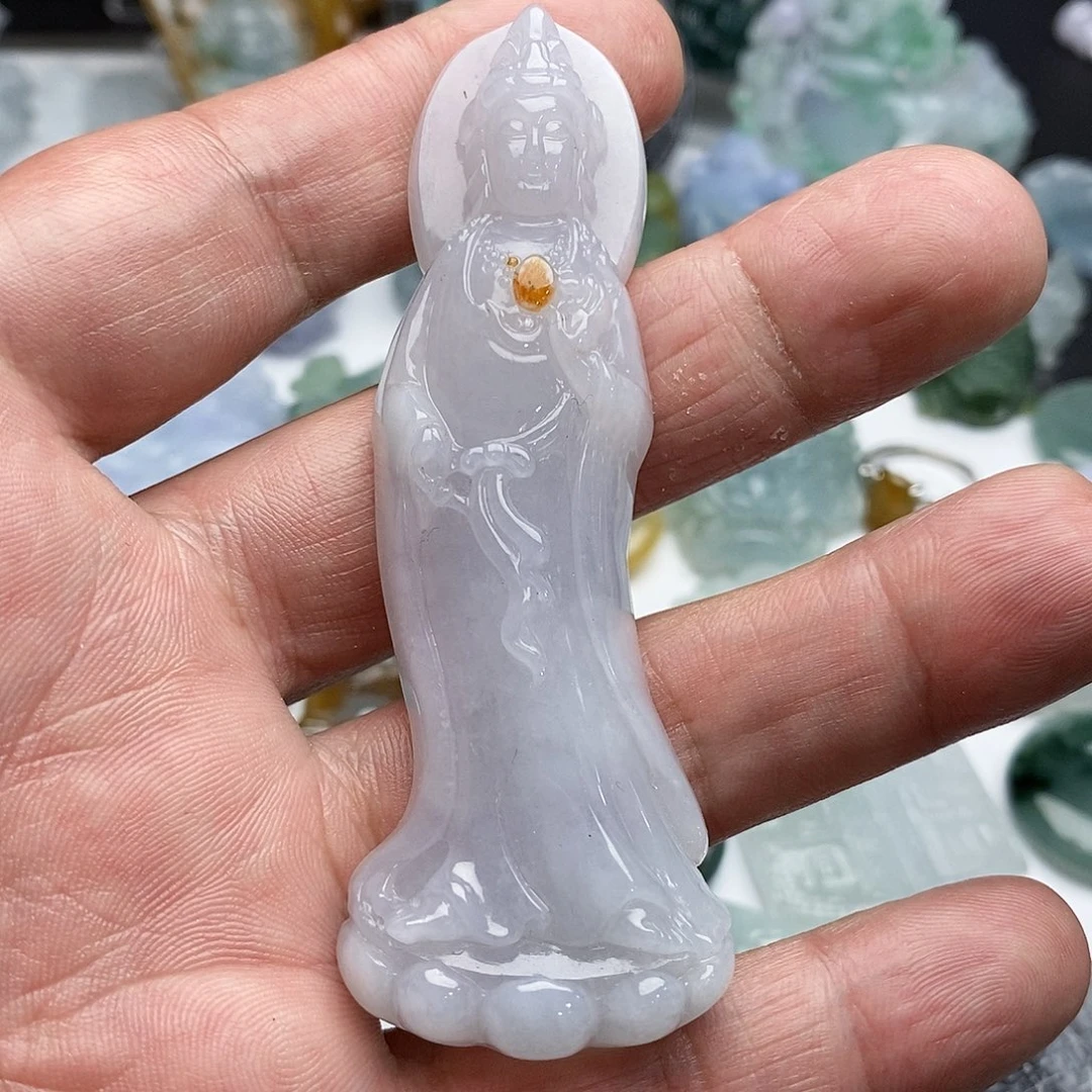 翡翠未镶嵌颈饰橘*