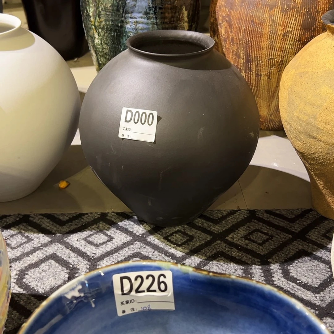 憨***u瓶D000高30口10陶瓷花瓶无孔