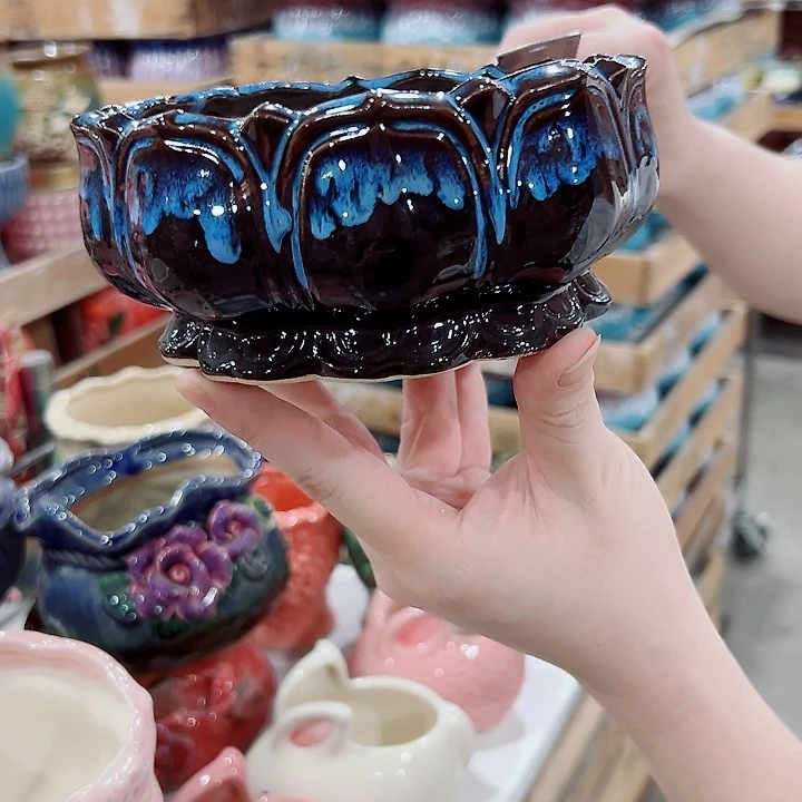 有孔，满10元发货多肉陶瓷花盆