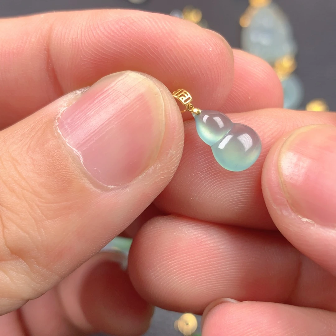 【闪购商品】翡翠18K金镶嵌颈饰翡翠