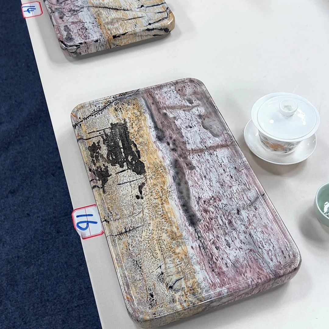 广西石天然国画石干泡台