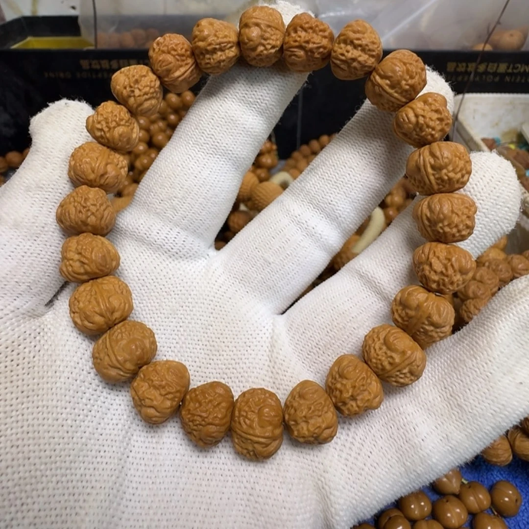 手串猴头核桃猴头雕刻钻石蛙手串