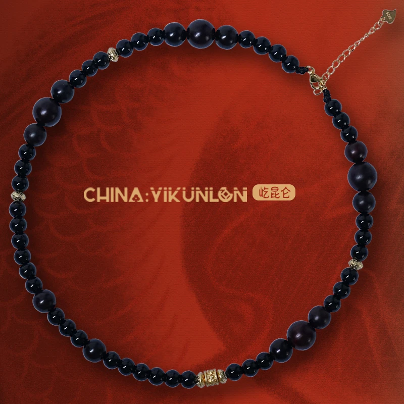 【屹昆仑】“檀走烦瑙”小叶紫檀玛瑙锁骨链项链