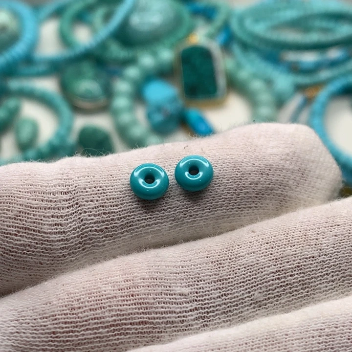 绿松石未镶嵌面包圈