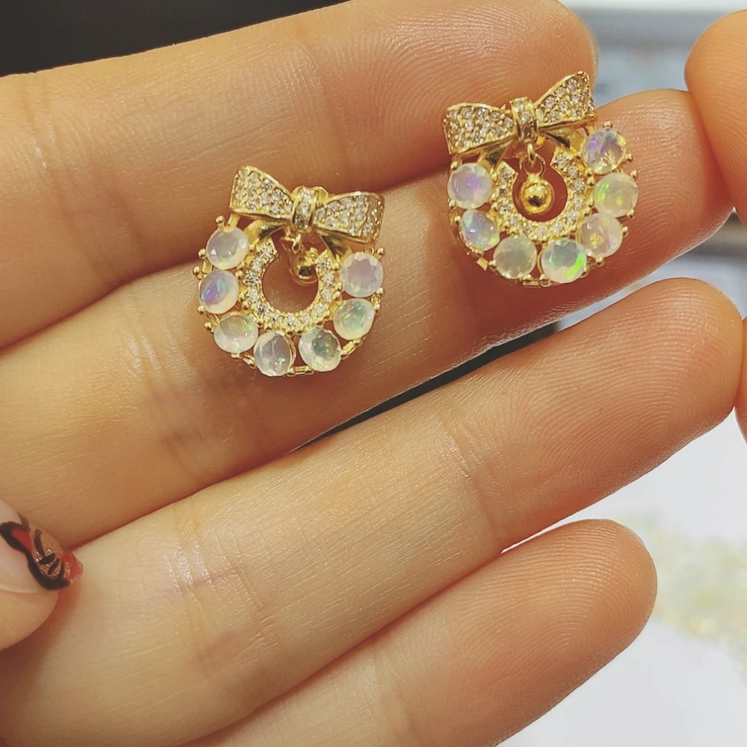 欧泊珠宝奇石银S925镀金镶嵌王****棒