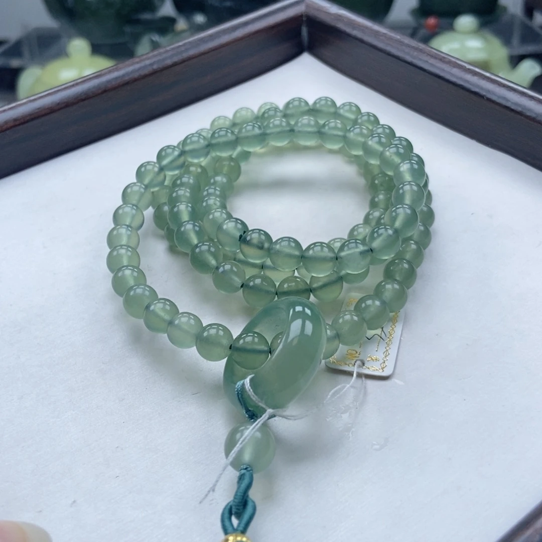 蛇纹石玉未镶嵌手链