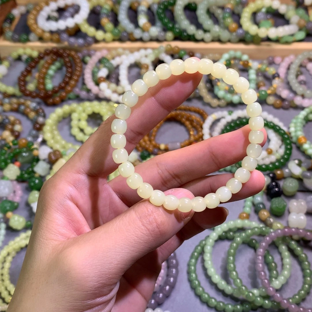 和田玉未镶嵌手链