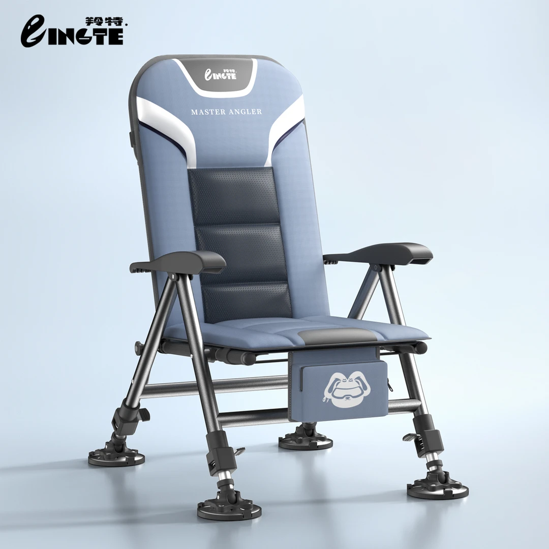 羚特欧式钓椅可躺可调节多功能便携轻钓鱼椅子舒适大钓椅钓椅