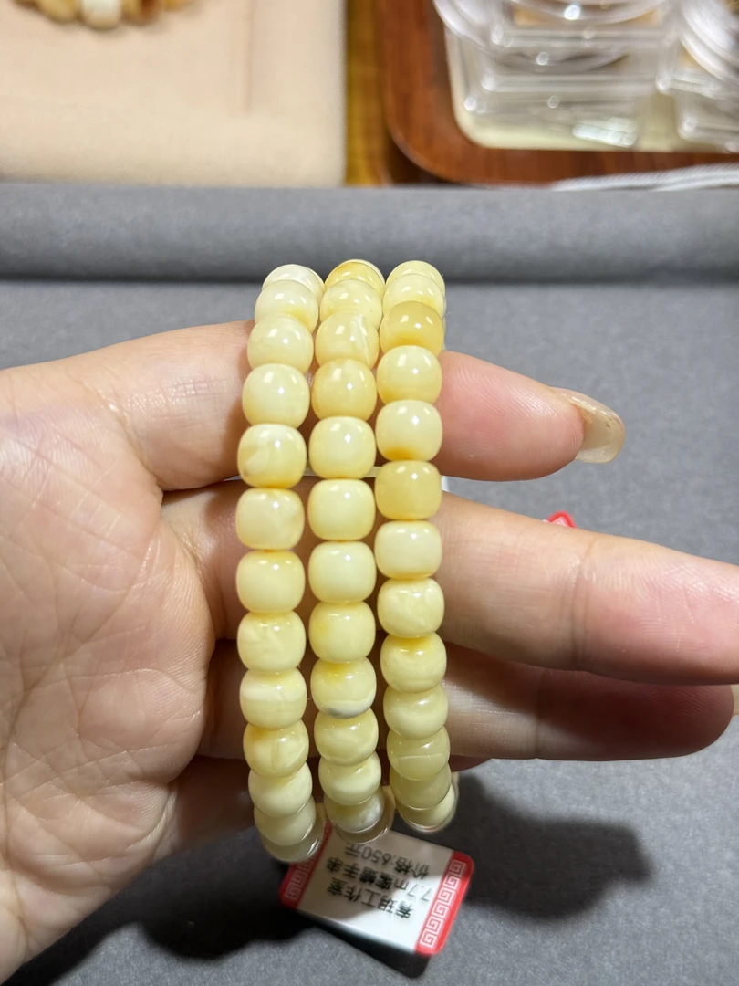 7.7M蜜蜡手串 时尚素圈