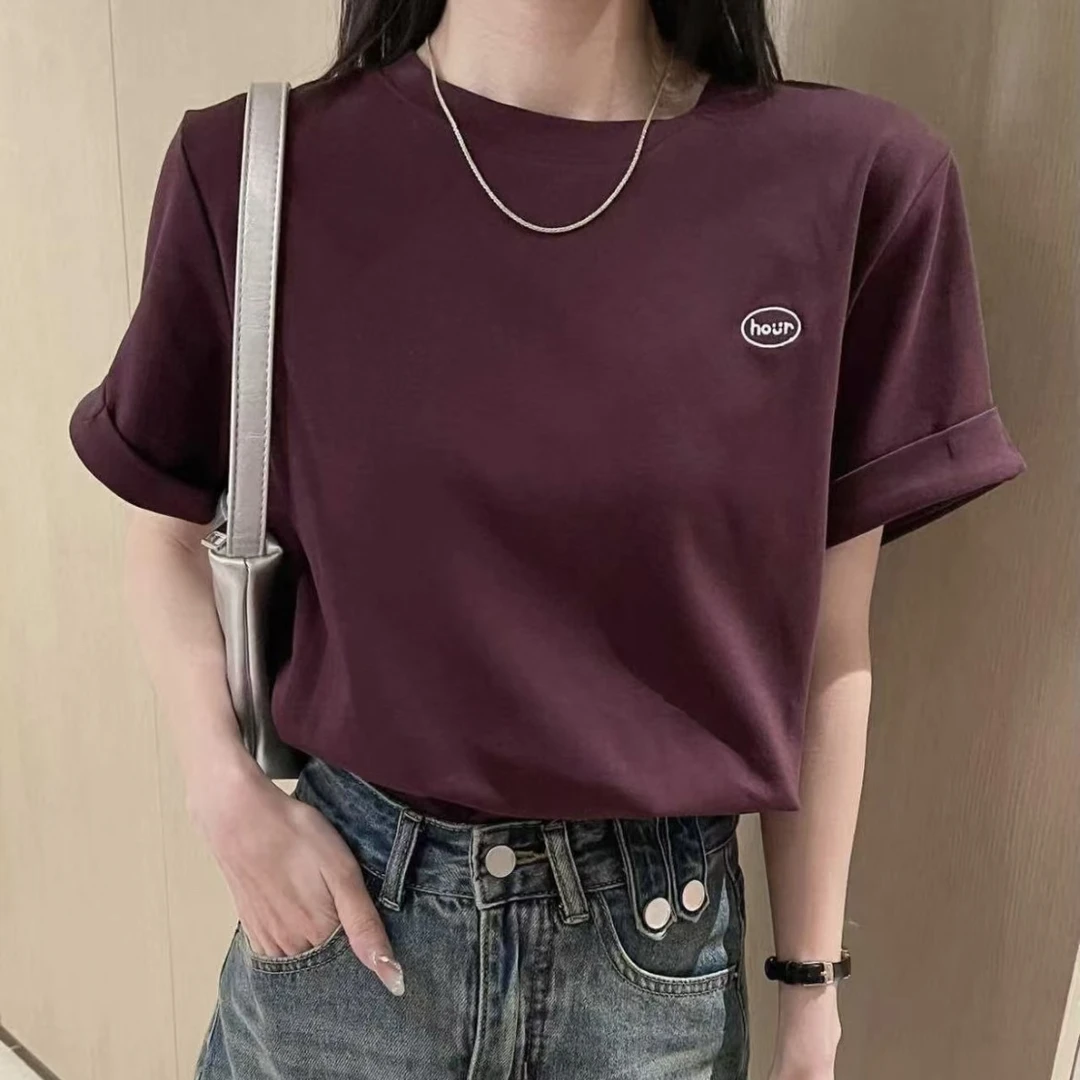 6882短袖T恤刺绣短袖t恤