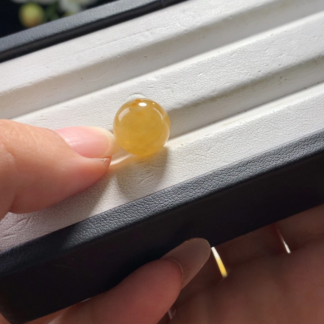 未镶嵌手串翡翠卡12芬达黄
