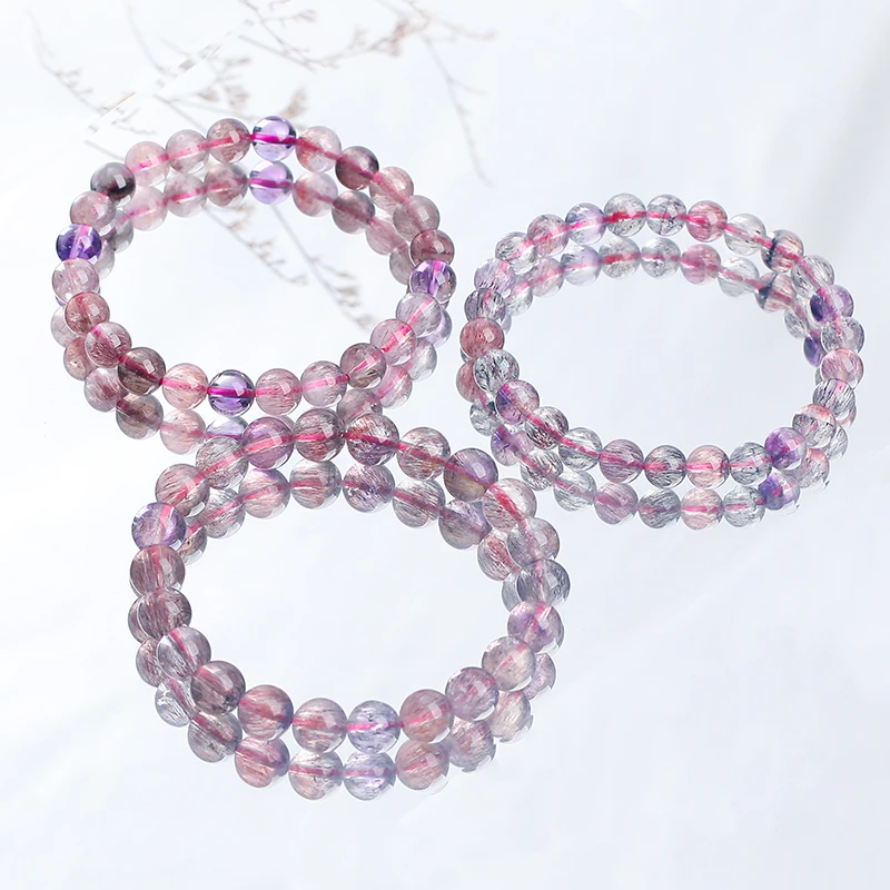 天然仙女超七三轮骨干水晶手链百搭款C010-尺寸可选-多样性发其一