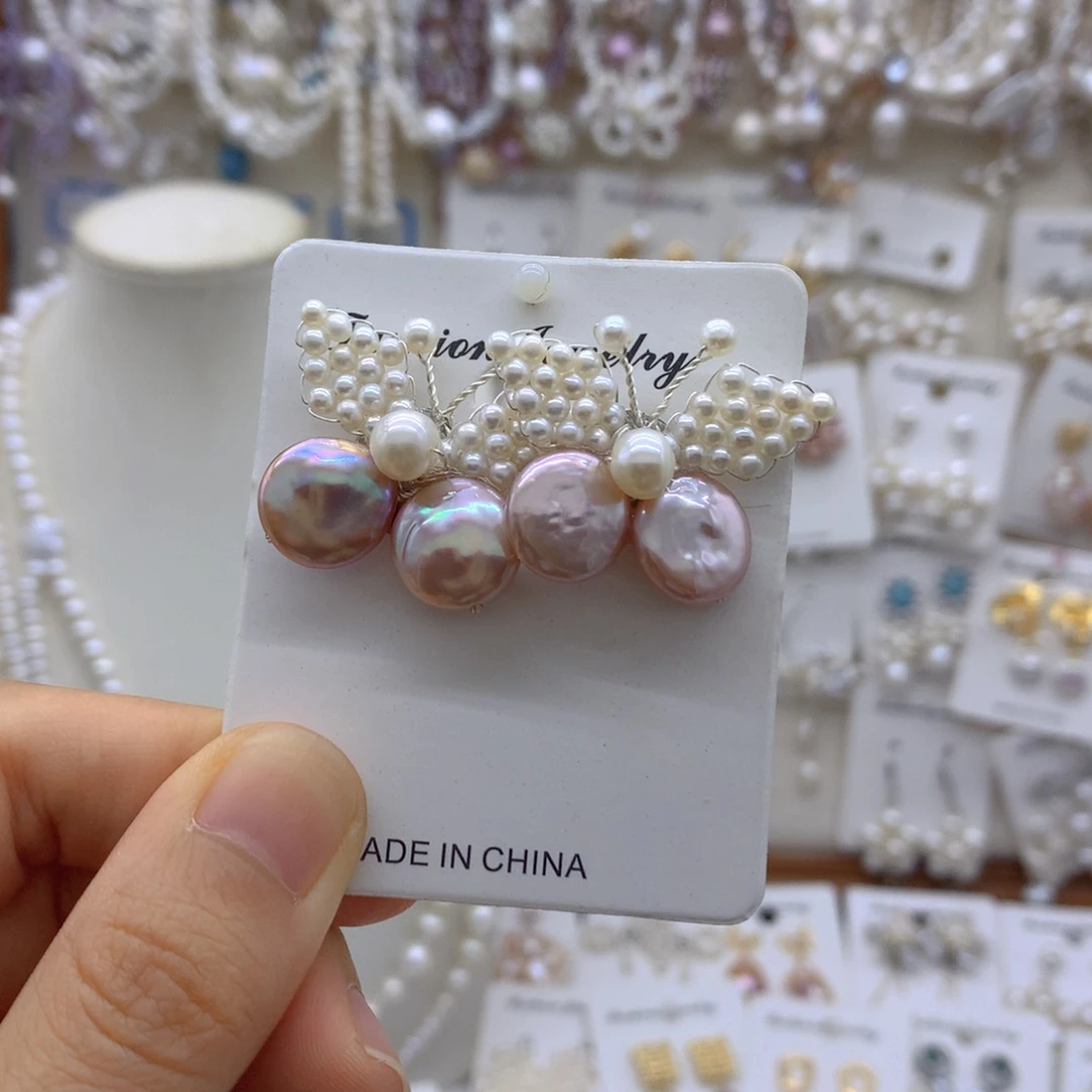 合金淡水珍珠项链耳饰