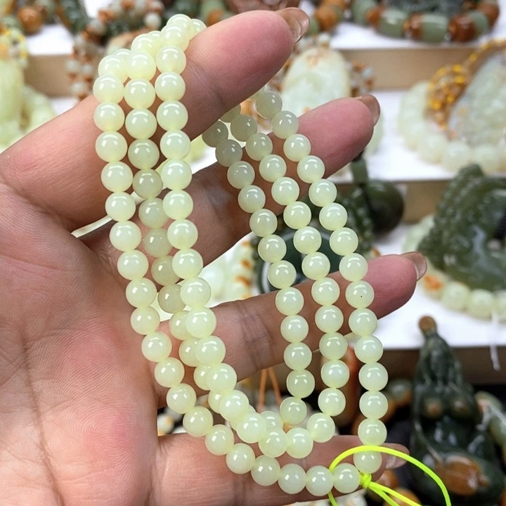 【闪购商品】透闪石质玉手链未镶嵌