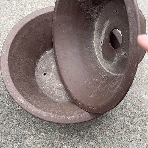 紫砂宜兴紫砂花盆27+27斗盆