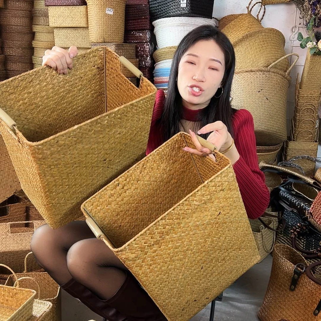 草编草编包/草编收纳盒微瑕疵