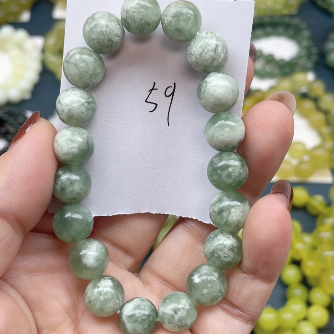 未镶嵌蛇纹石玉手串