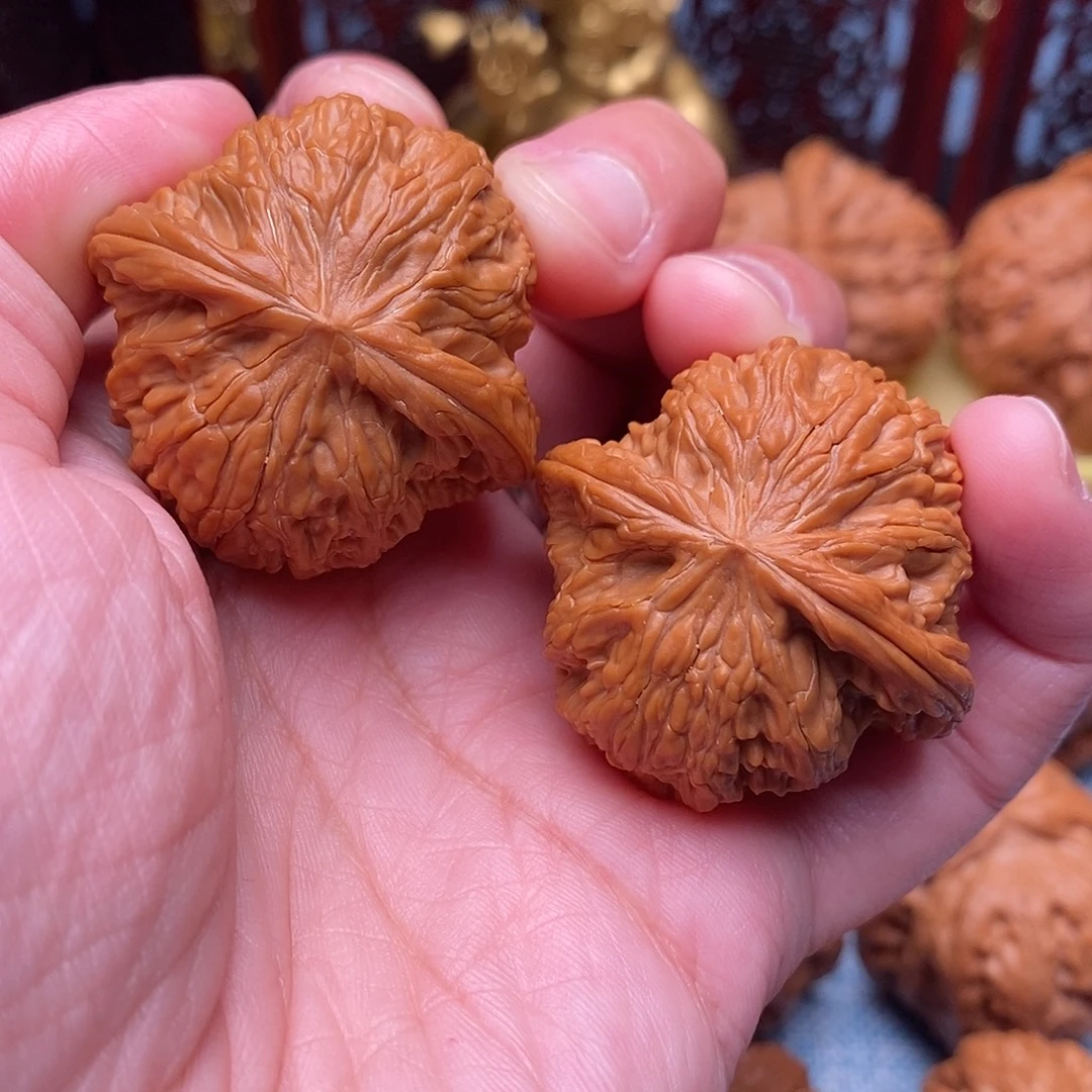 把件文玩核桃全品毕业山地正磨37尺