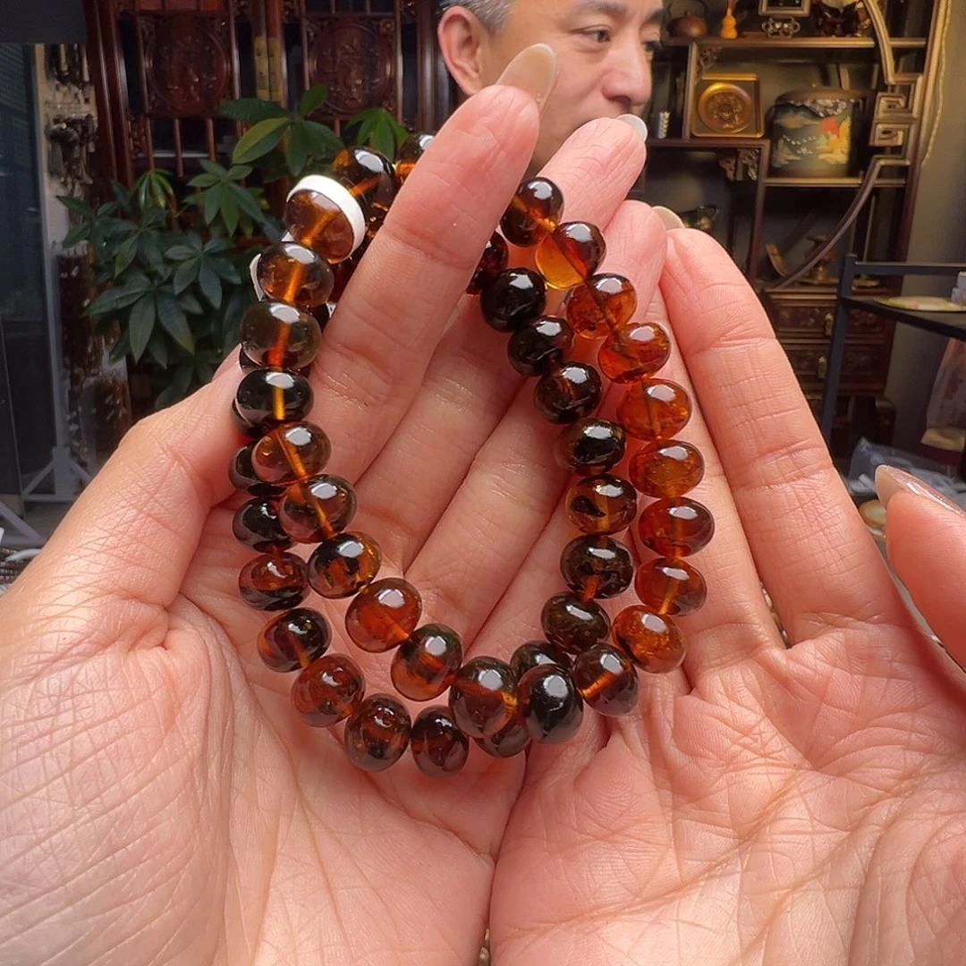 琥珀未镶嵌裸石抚顺琥珀10044十多样性发其一