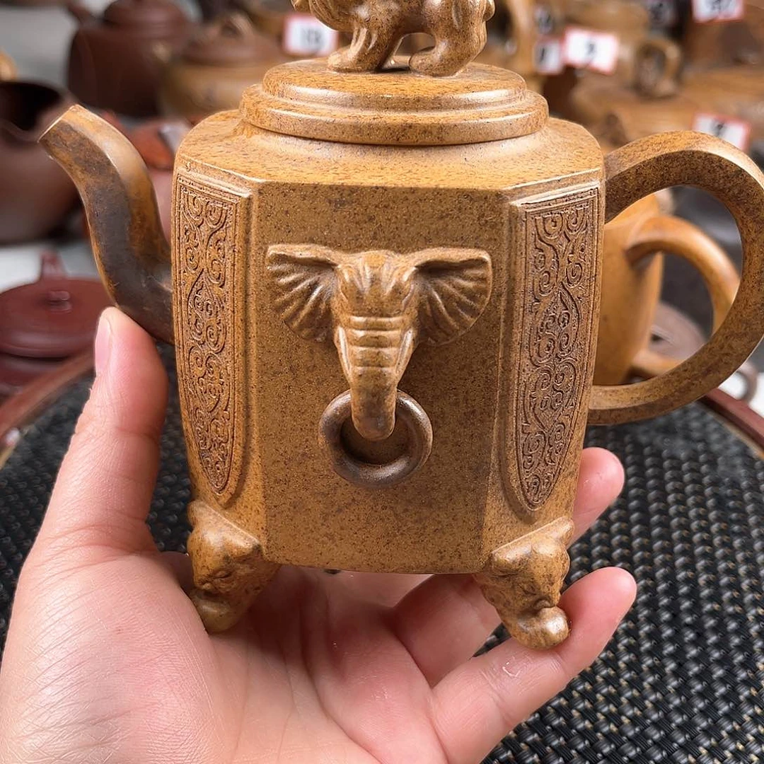 紫泥茶壶宜兴紫砂