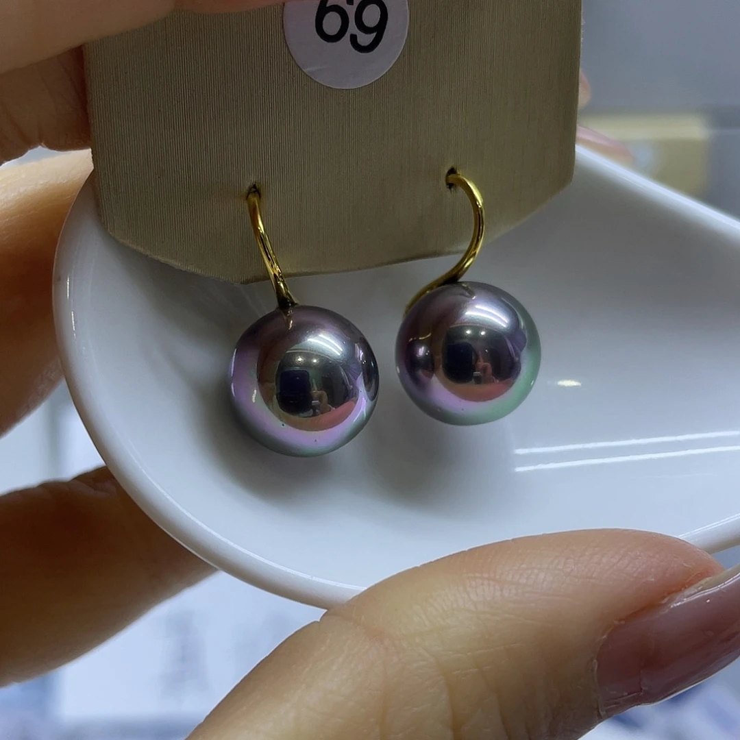 耳饰淡水珍珠银S925镶嵌