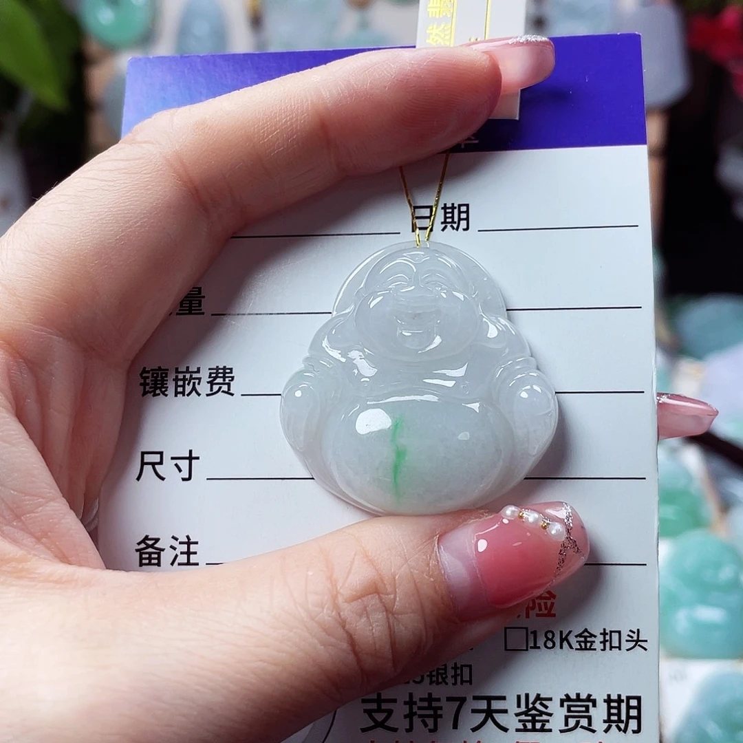 翡翠未镶嵌颈饰佛公20