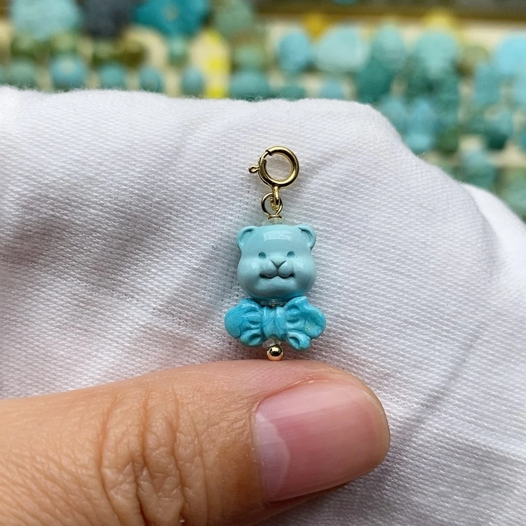 未镶嵌绿松石珠宝半成品