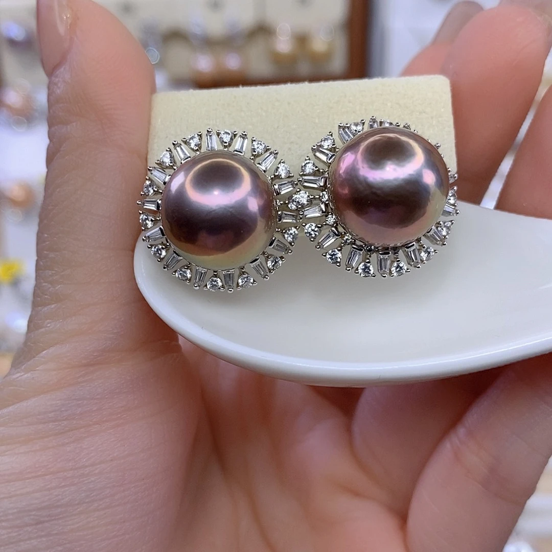 大***闲耳饰未镶嵌淡水珍珠