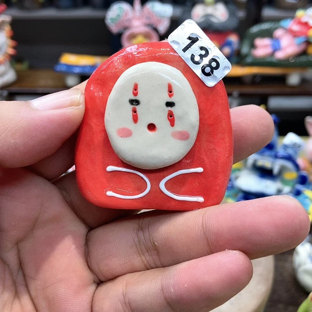 摆件直播间手工抽象陶瓷摆件138