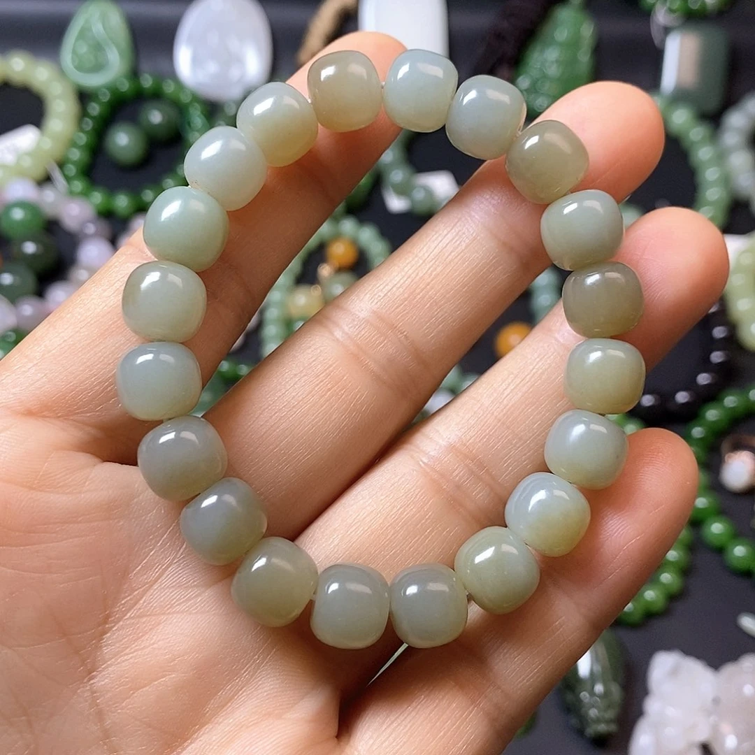 和田玉未镶嵌手链