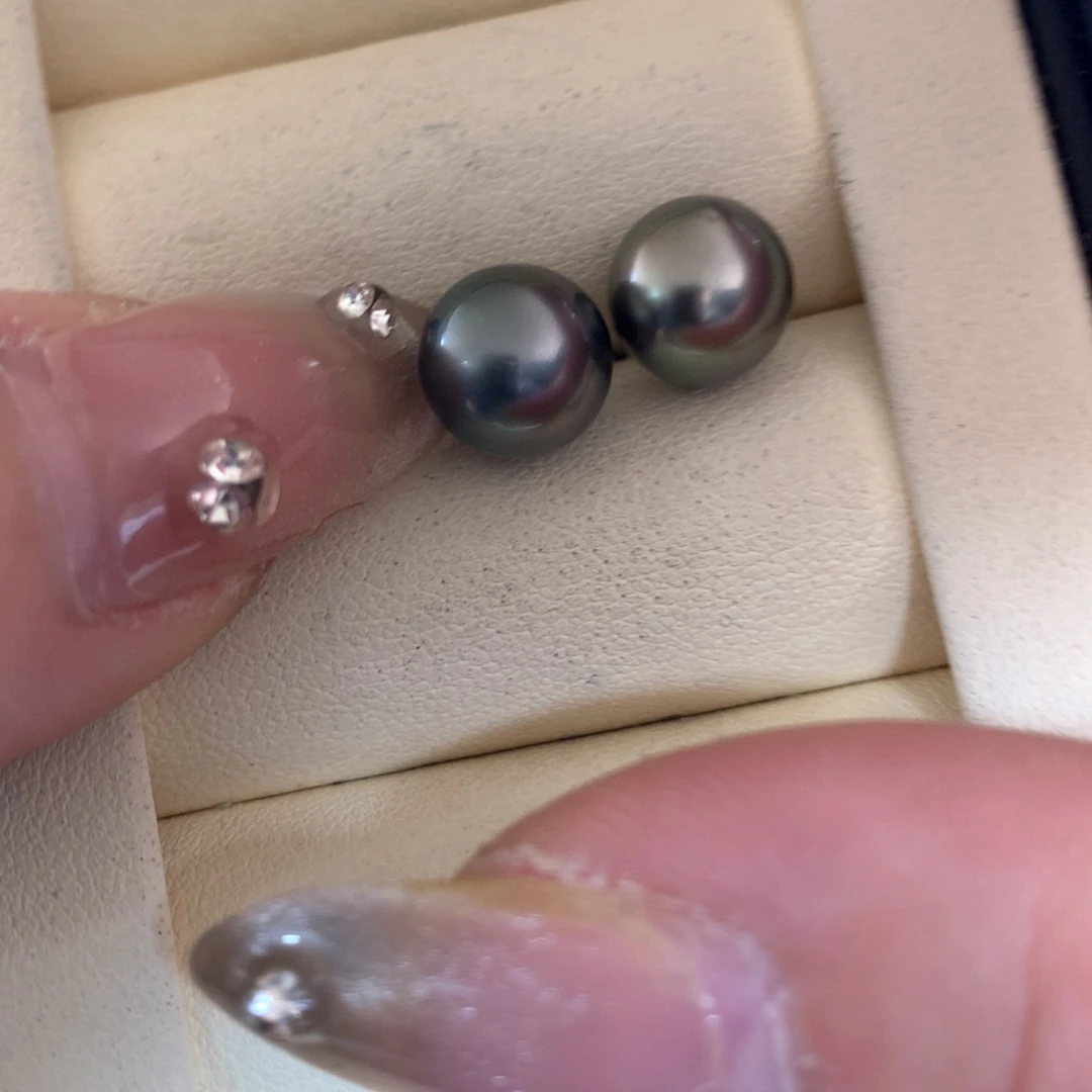 海水珍珠耳饰18K金镶嵌