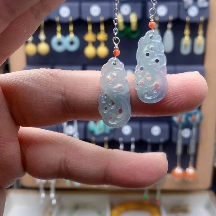 未镶嵌翡翠耳饰耳饰