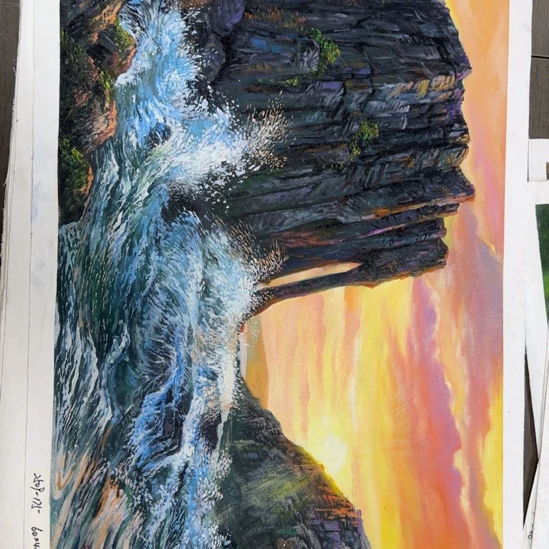 油画加油加油努力加油加油