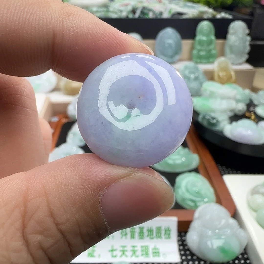 瑰***影翡翠未镶嵌吊坠(不含链)