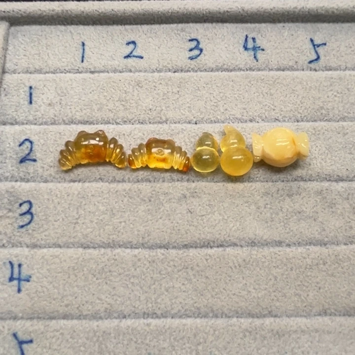 裸石琥珀未镶嵌愛*天然蜜蜡配件