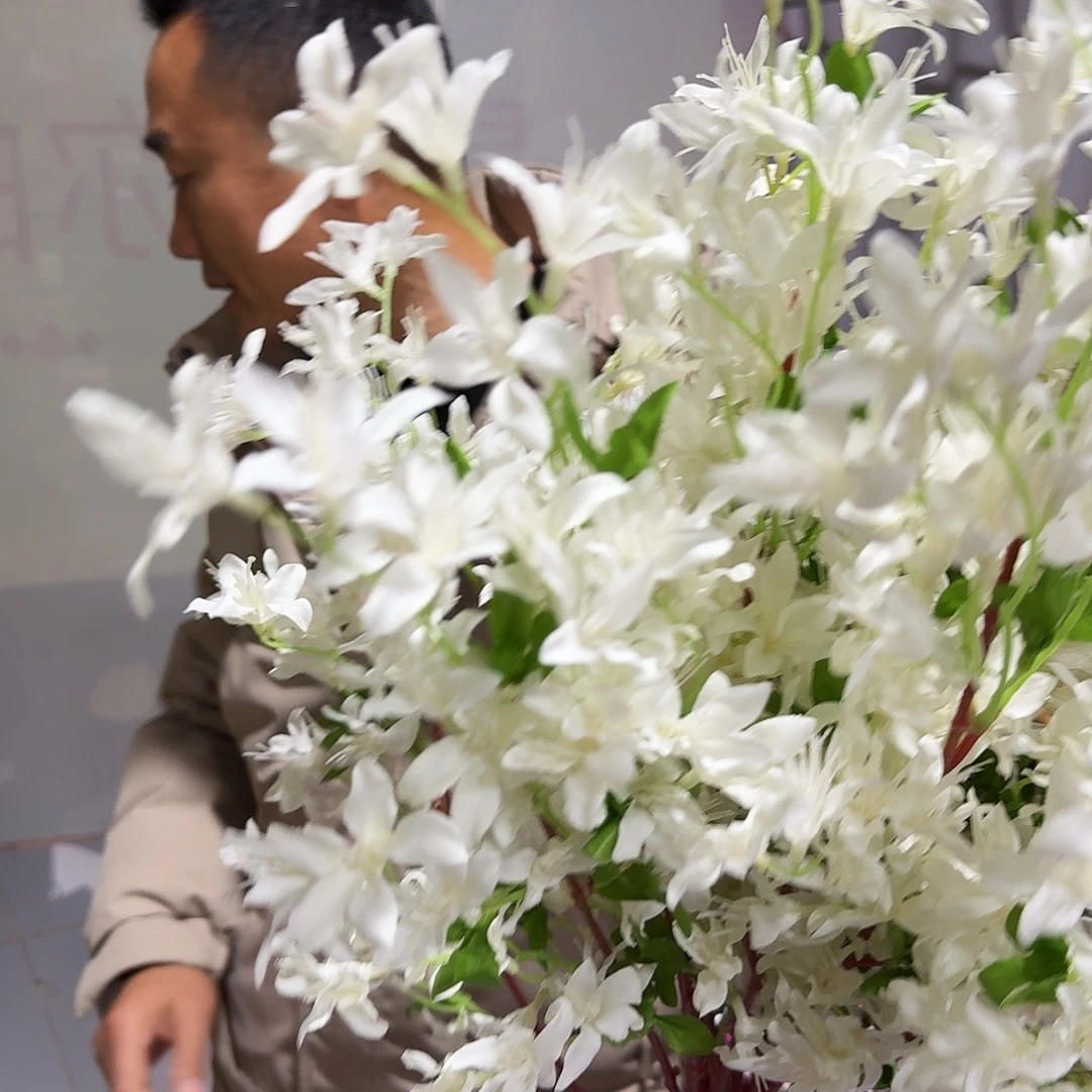 462号白色迎春花20支
