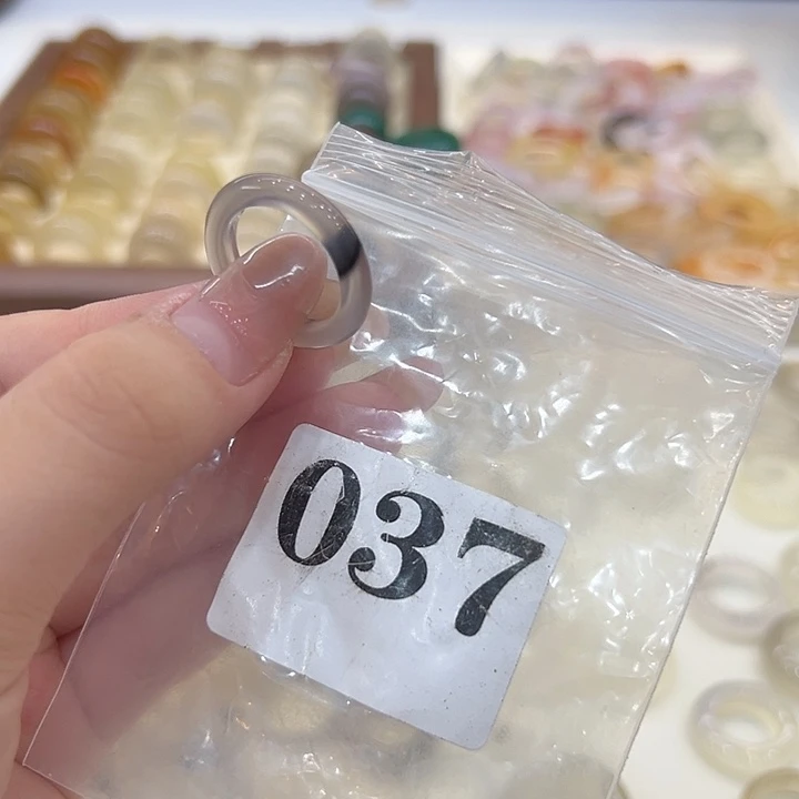 合金戒指玛瑙/玉髓37港15