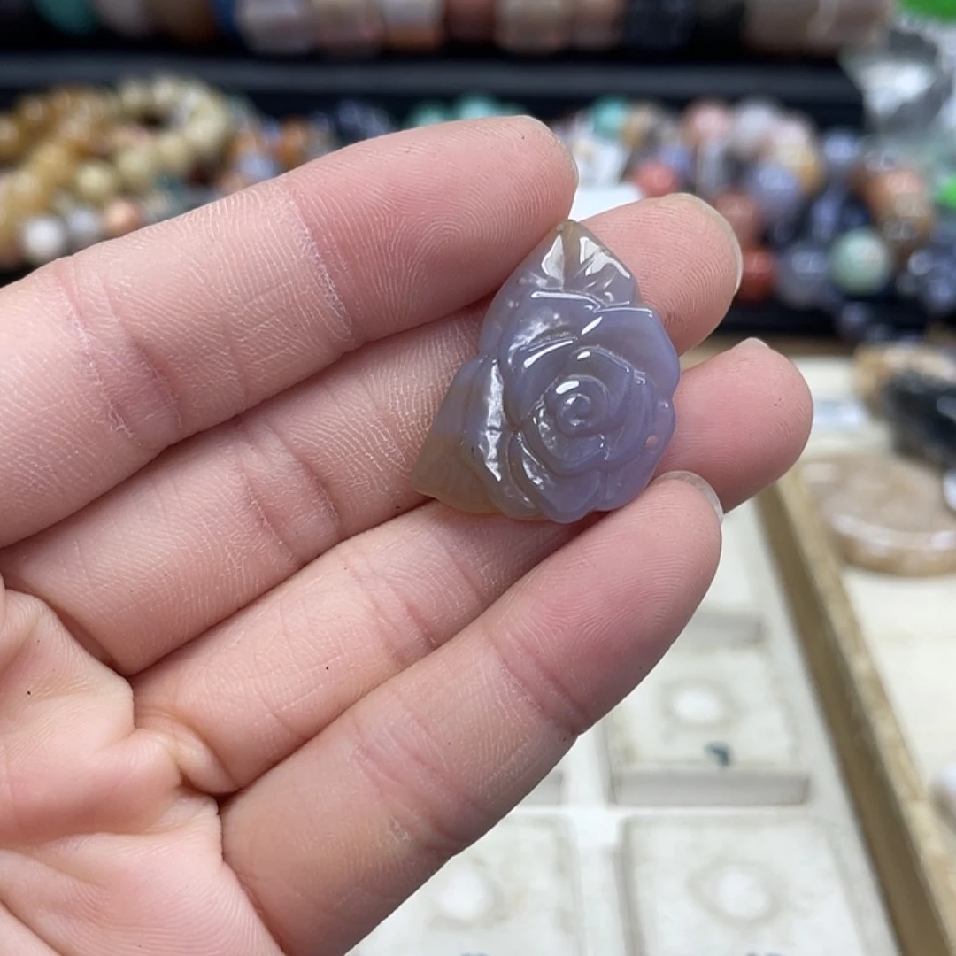 未镶嵌手串硅化珊瑚（珊瑚玉）紫**雾396