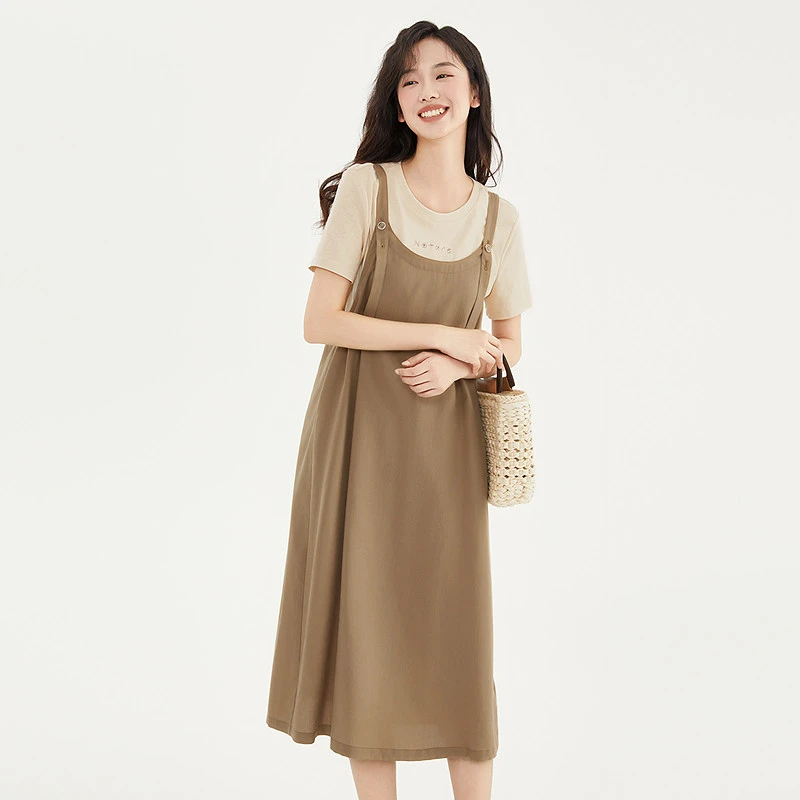 片断新款两件套连衣裙P4A322177L08