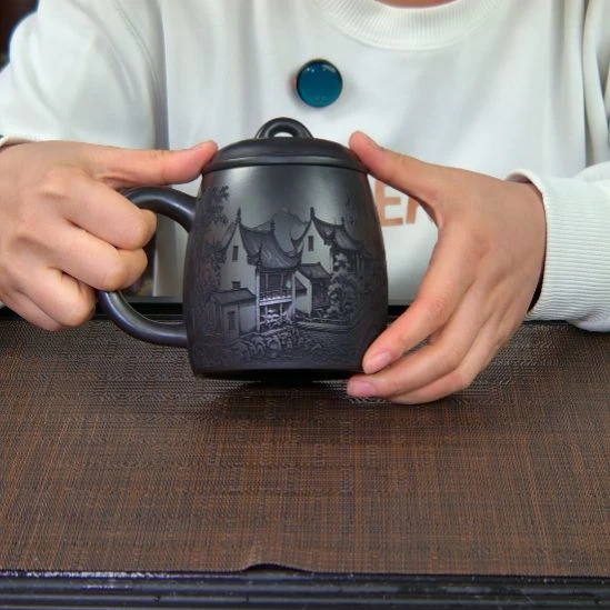 茶杯紫砂高货放漏