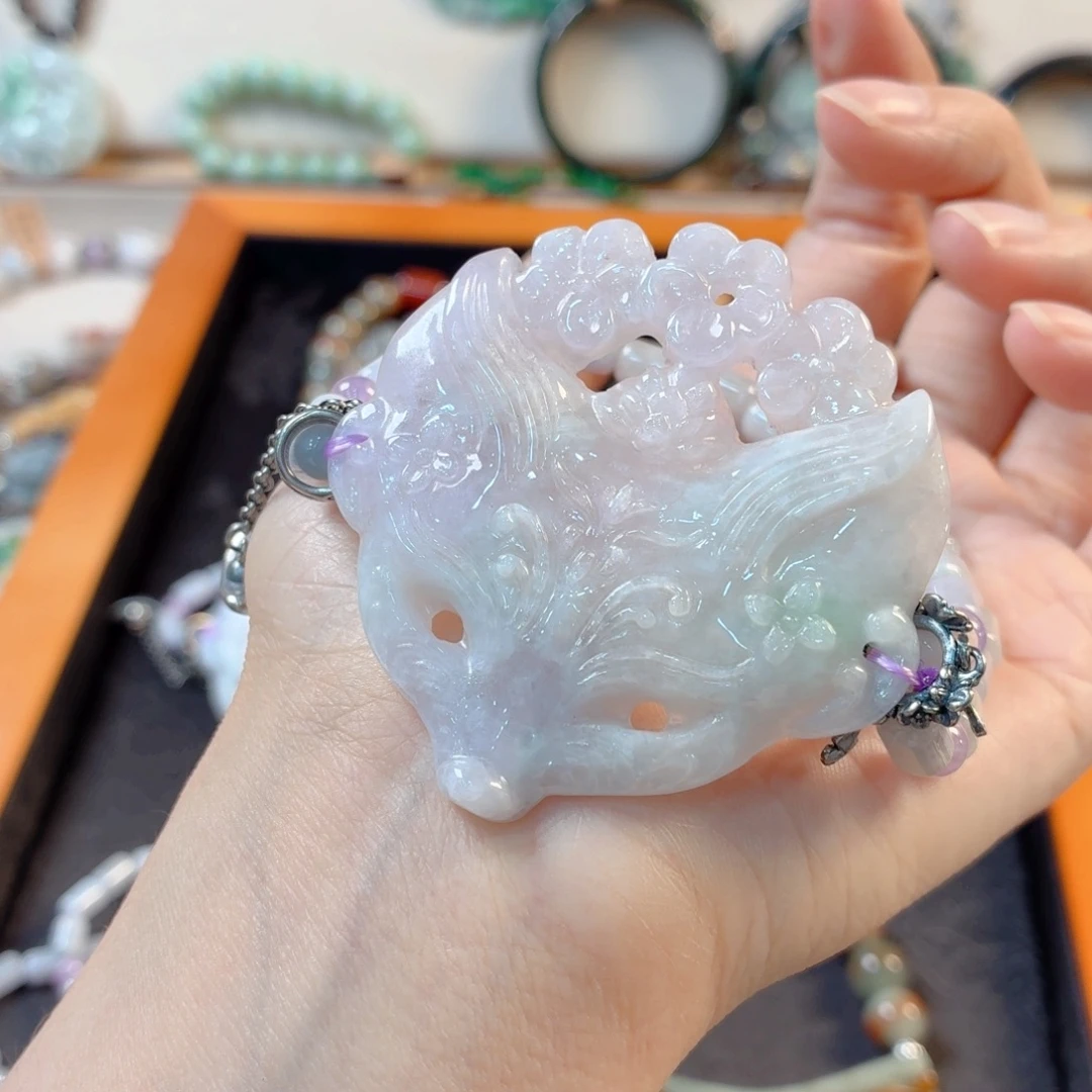 Y***୭翡翠未镶嵌颈饰手串