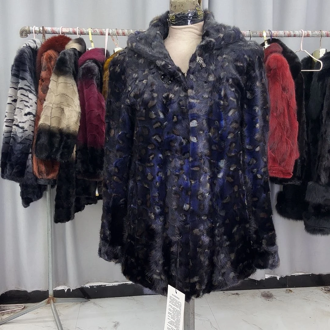 水貂拼貂真皮真毛