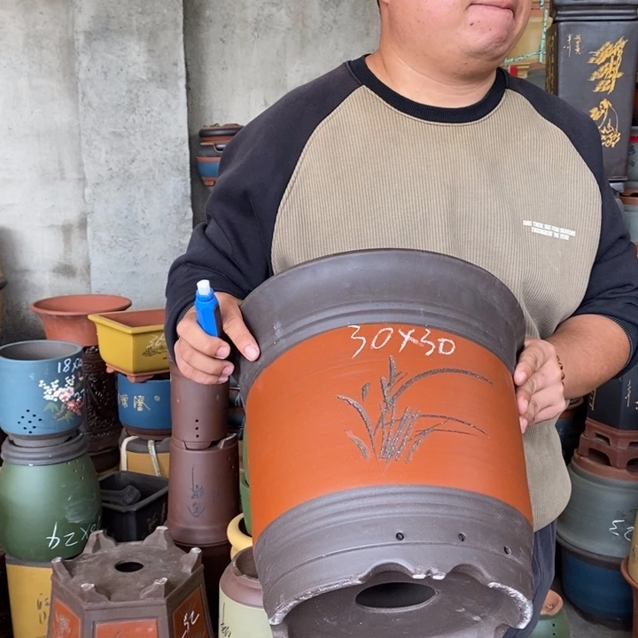 紫砂花盆盆栽花卉苗木种植