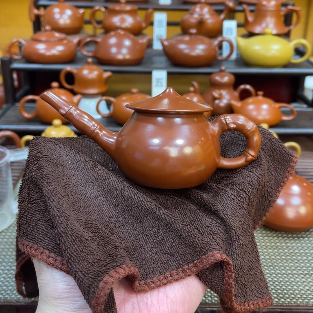 茶壶紫砂鱼翁壶 130cc