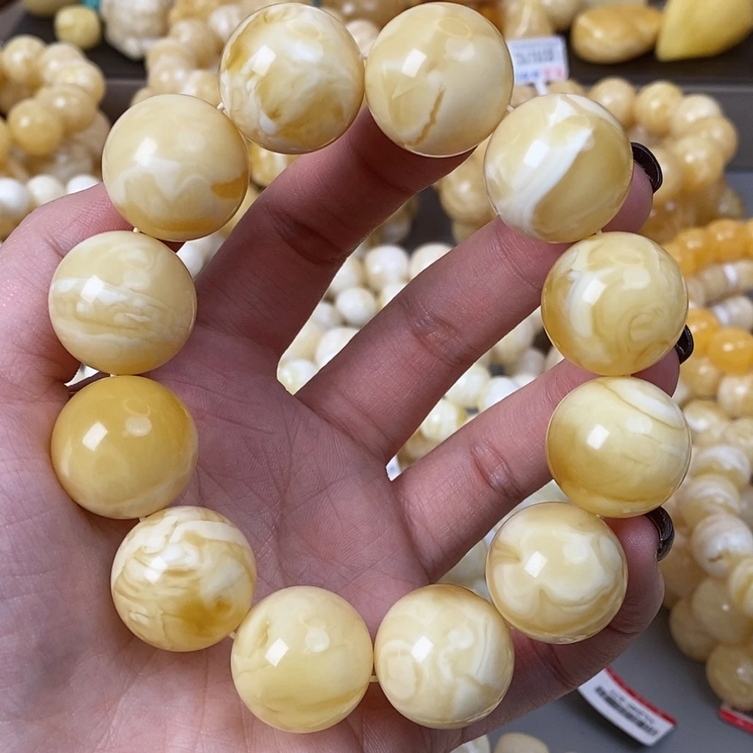 蜜蜡未镶嵌珠宝奇石58g20mm